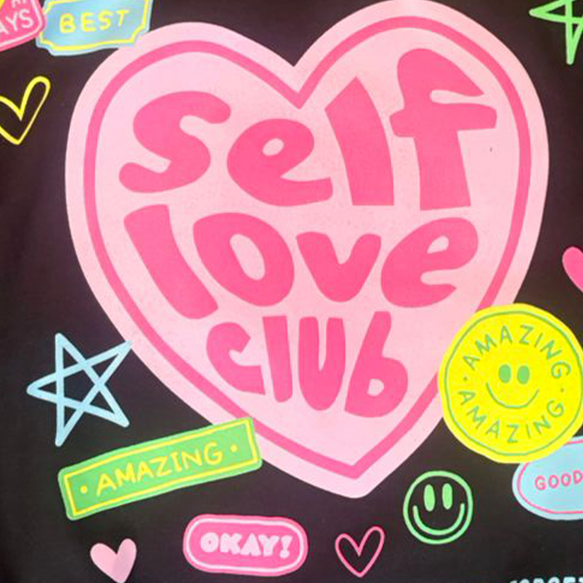 Hoodie para niñas con cremallera – self love club