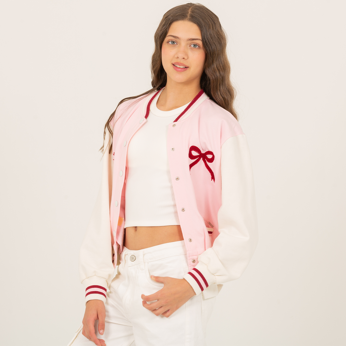 Chaqueta para niñas estilo varsity - Paris