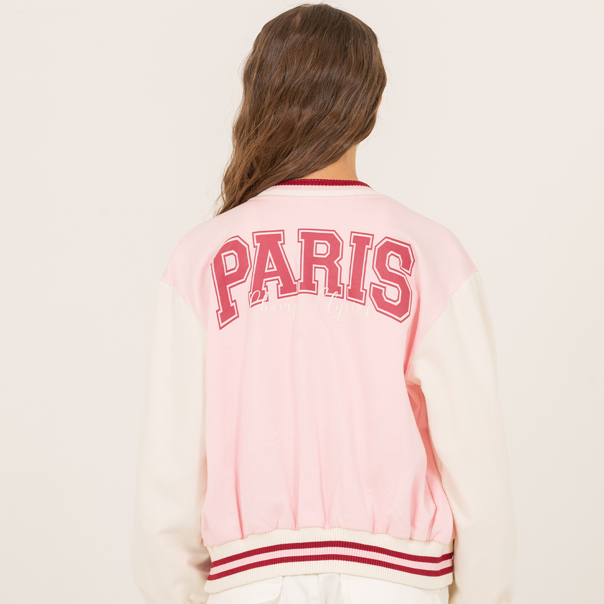 Chaqueta para niñas estilo varsity - Paris