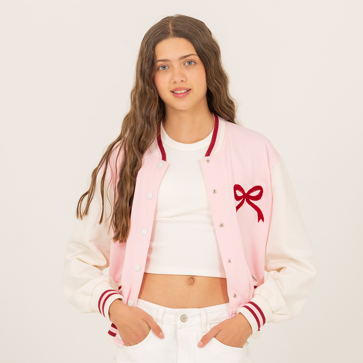 Chaqueta para niñas estilo varsity - Paris