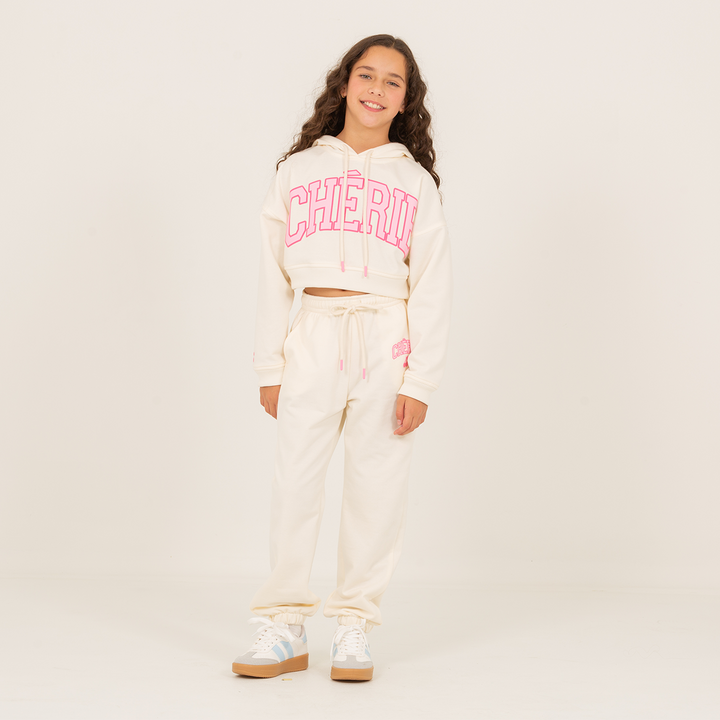 HOODIE PARA NIÑAS CON DISEÑO ESTAMPADO “CHERIE”