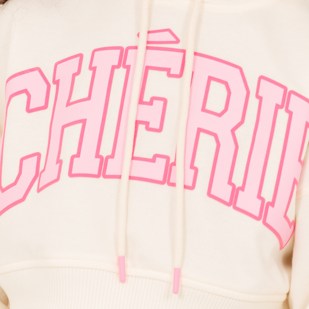 HOODIE PARA NIÑAS CON DISEÑO ESTAMPADO “CHERIE”