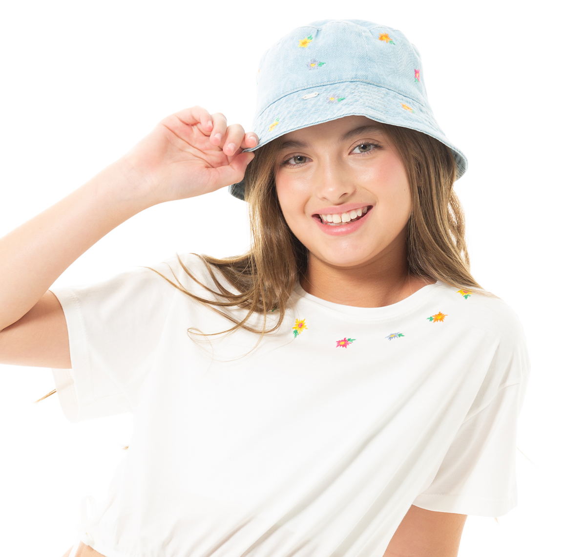BUCKET HAT  PARA NIÑAS BORDADO