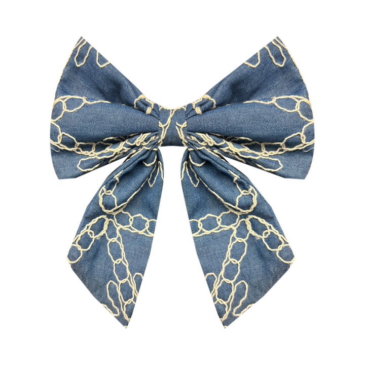 MOÑO PARA NIÑAS MAGIC BOWS BORDADO
