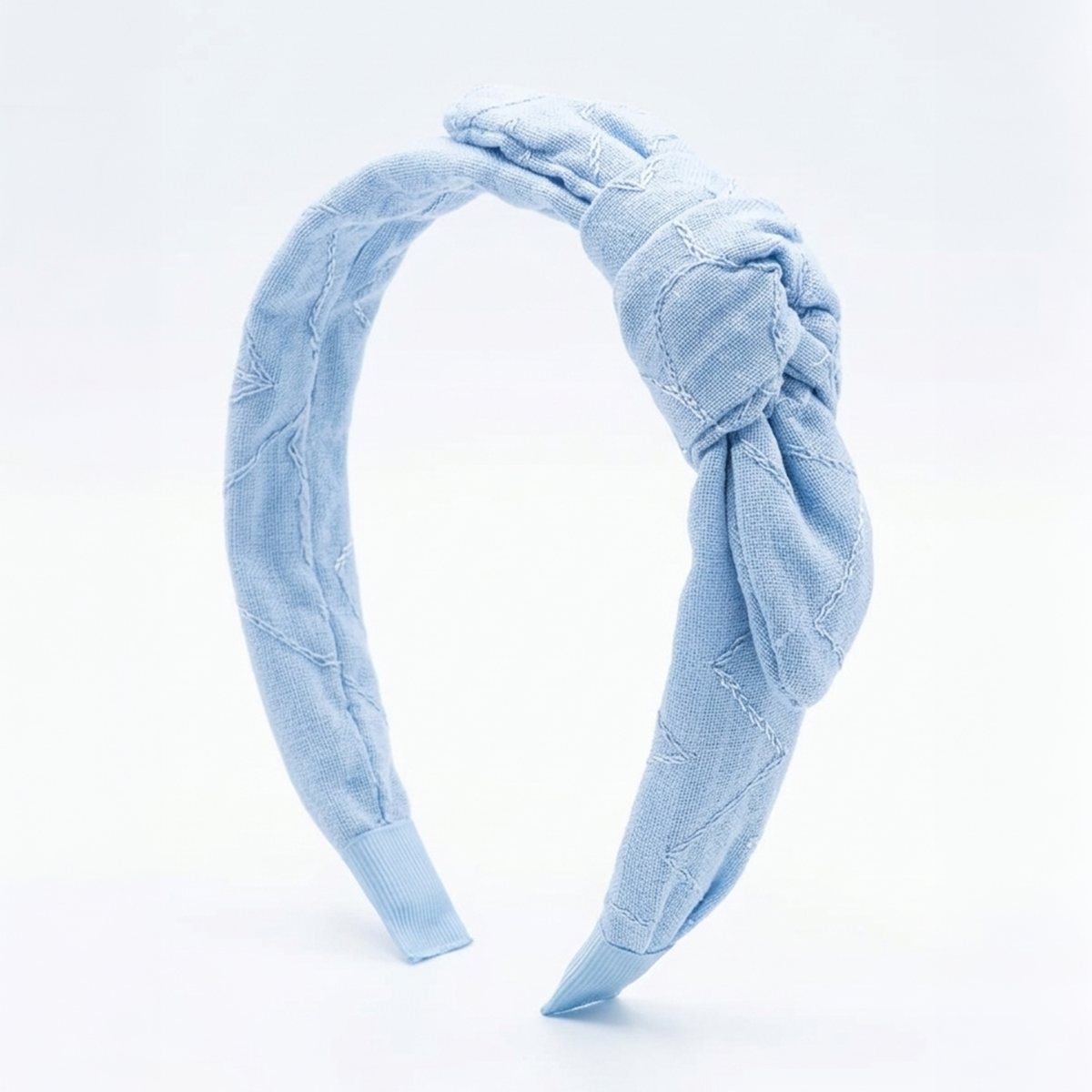 Diadema para niñas bordada - Azul
