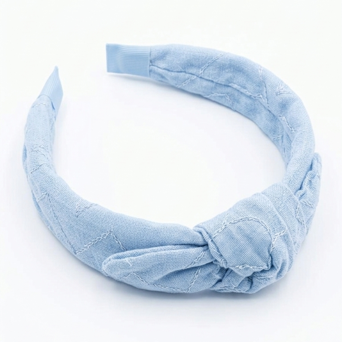 Diadema para niñas bordada - Azul
