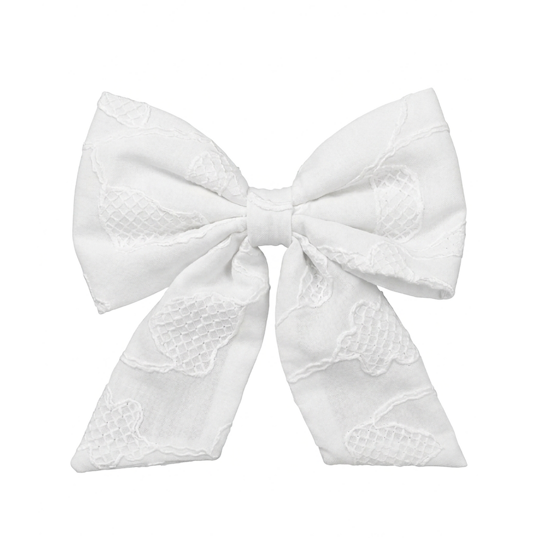 MONO PARA NIÑAS MAGIC BOWS CON DISEÑO BORDADO - BEIGE