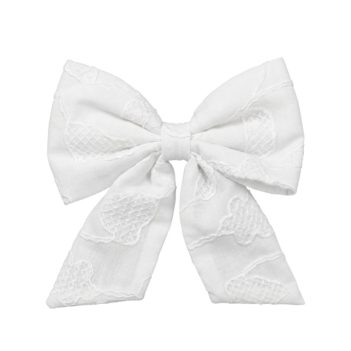 Moño para niñas magic bows bordado - Beige