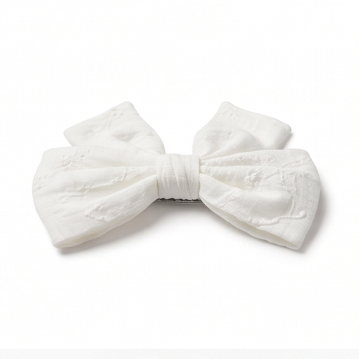 Moño para niñas magic bows bordado - Beige