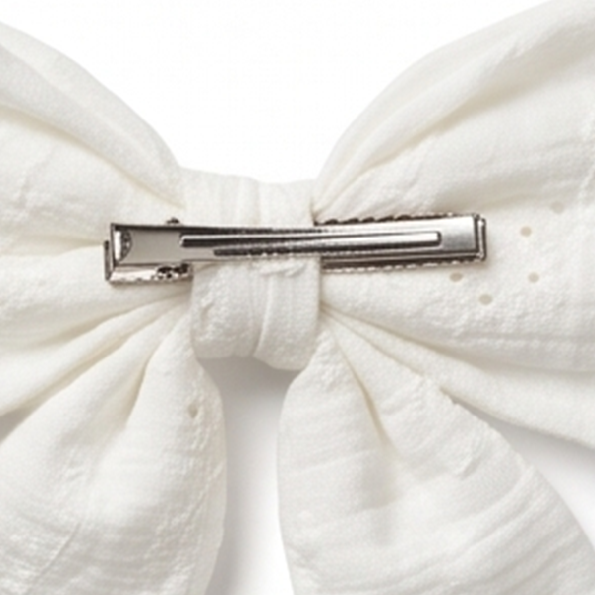 Moño para niñas magic bows bordado - Beige