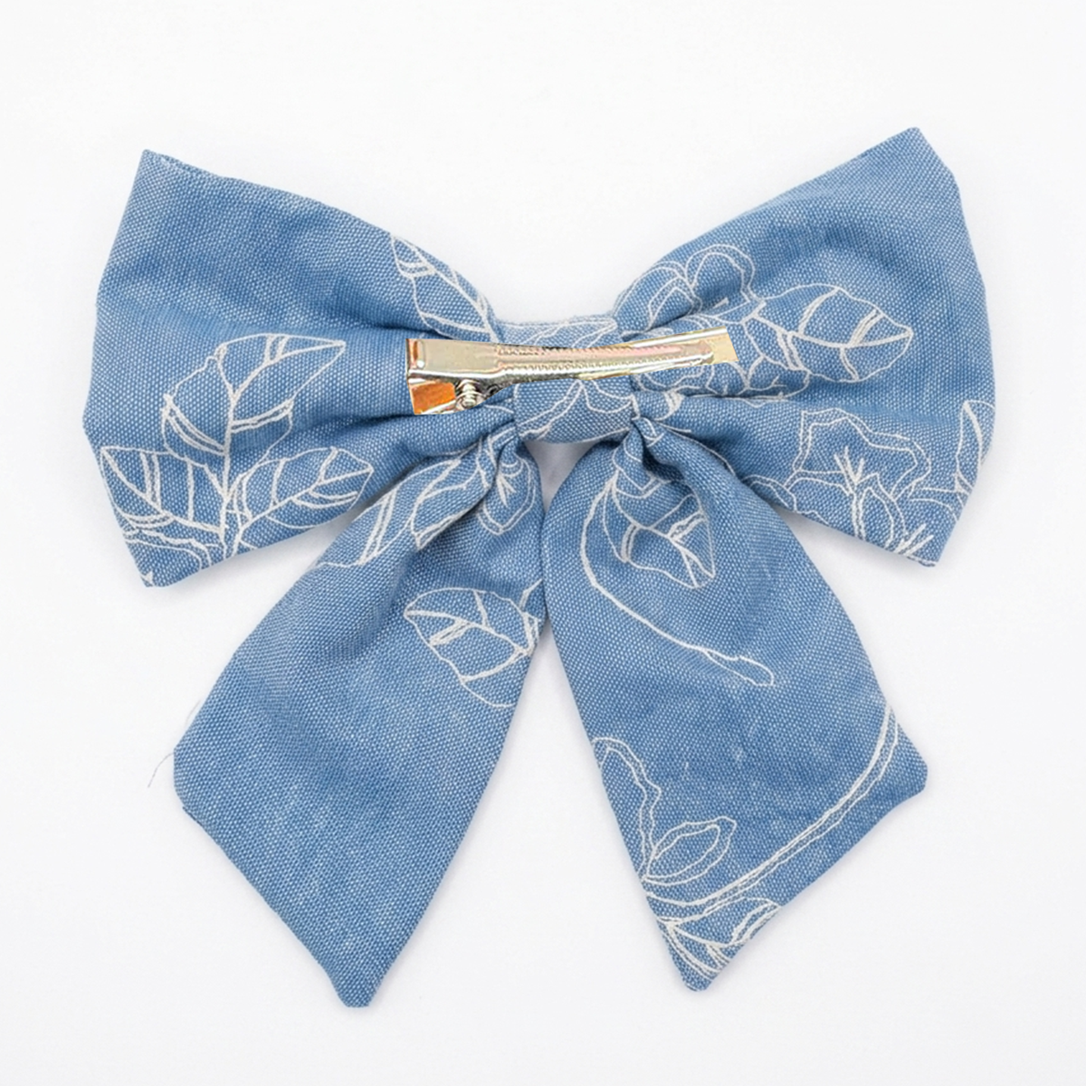 Moño para niñas magic bows bordado - Azul