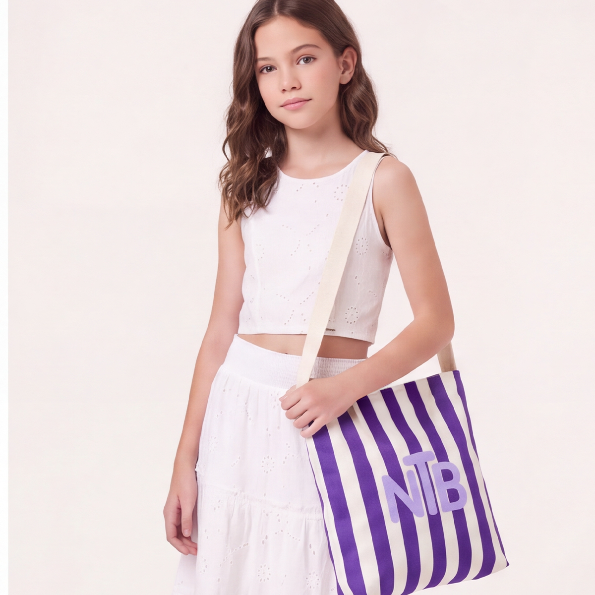Tote bag para niñas NTB - Morada