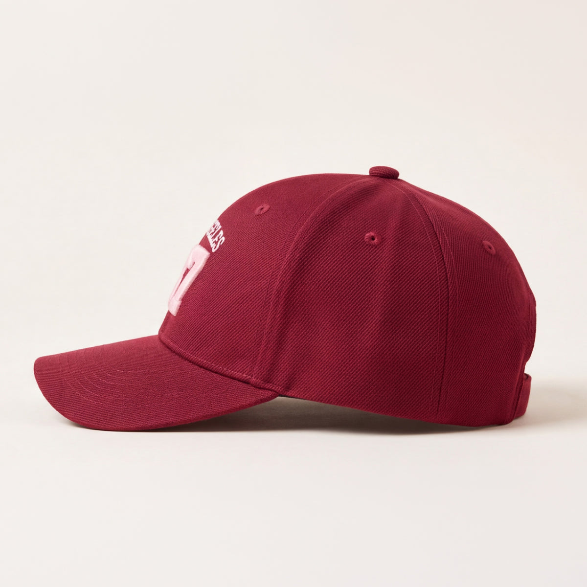 Gorra para niñas con bordado los angeles 87 - Vinotinto