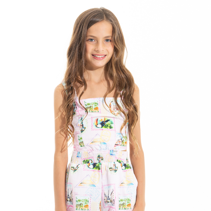 ENTERIZO PARA NIÑAS FLORAL