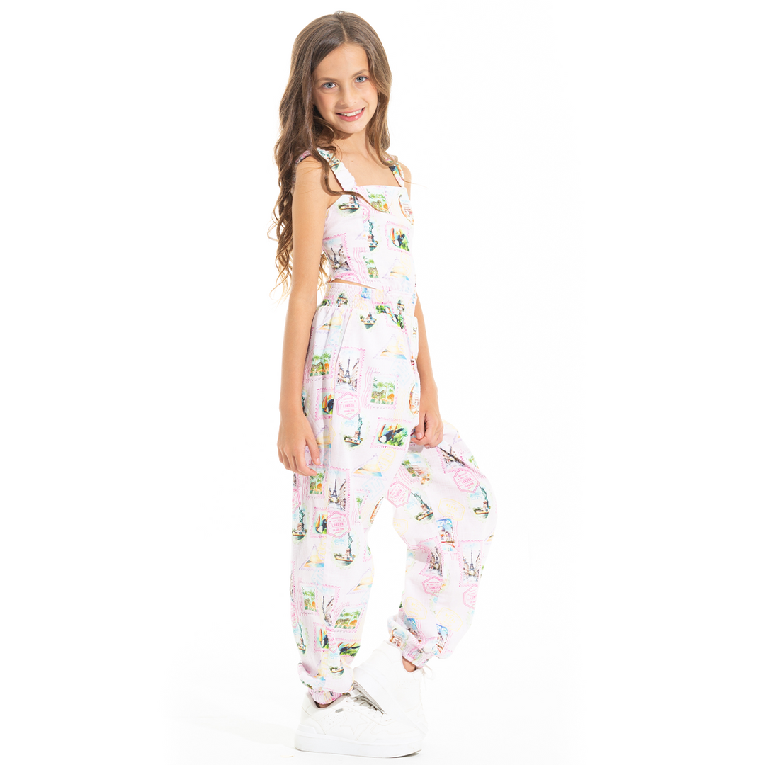 ENTERIZO PARA NIÑAS FLORAL