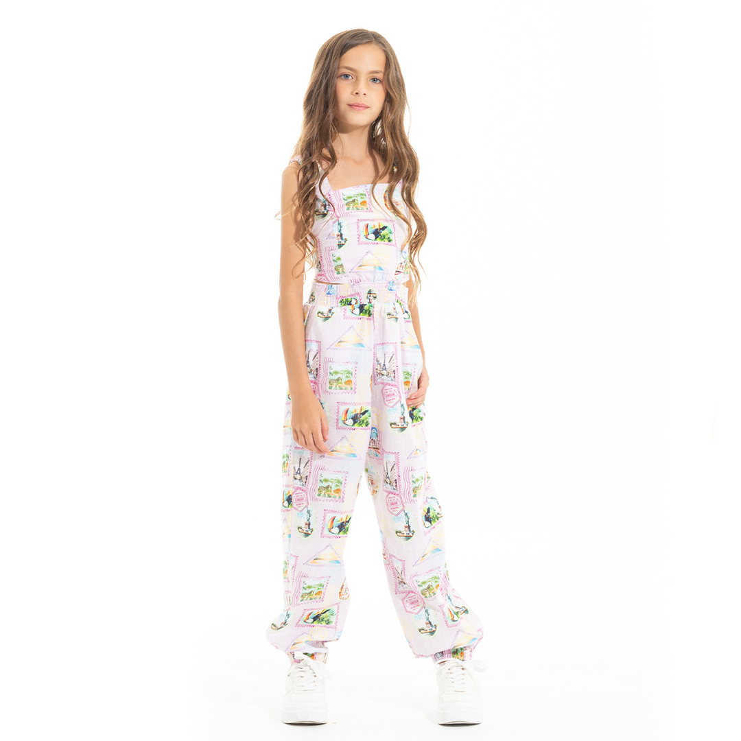 ENTERIZO PARA NIÑAS FLORAL