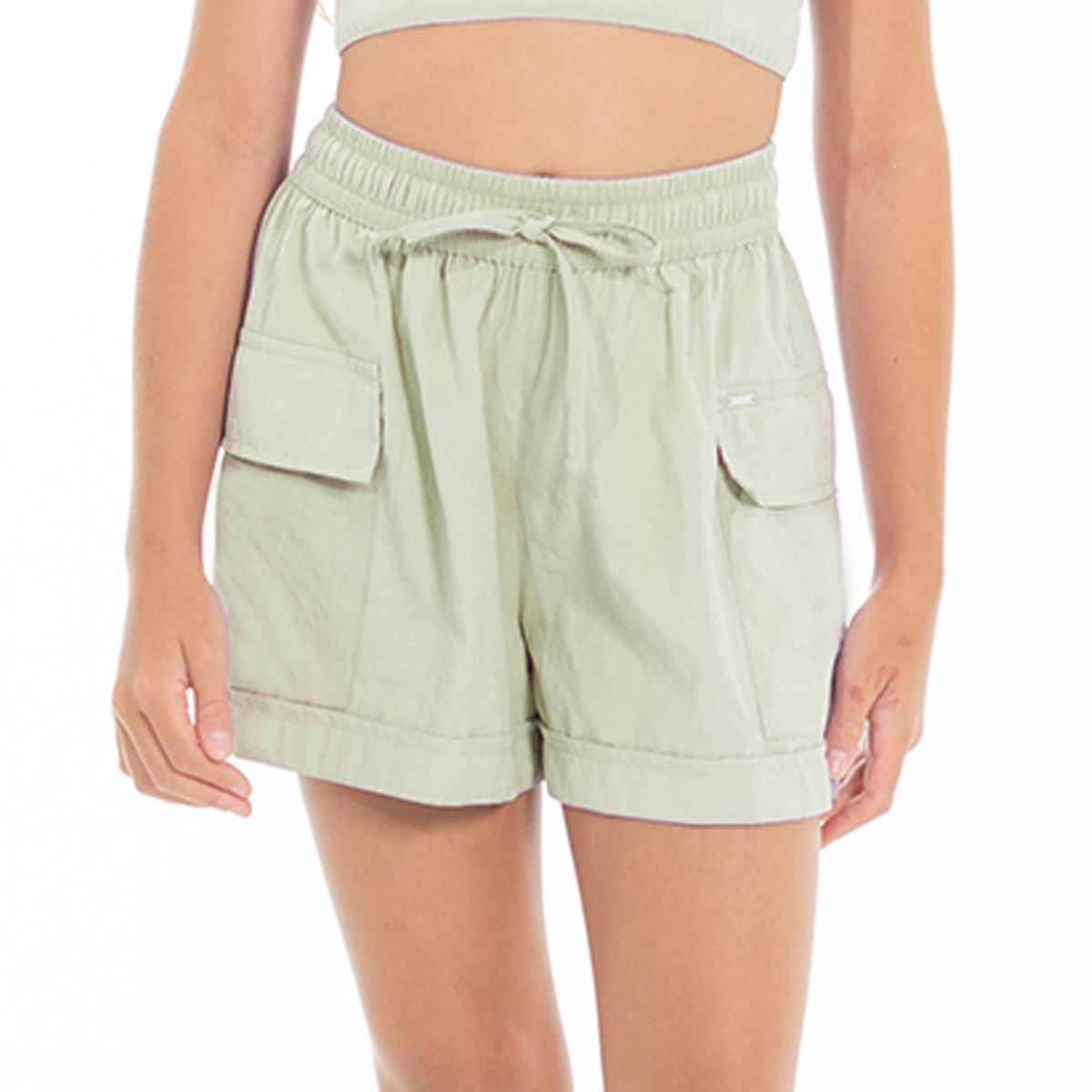 Conjunto para niñas crop top y short