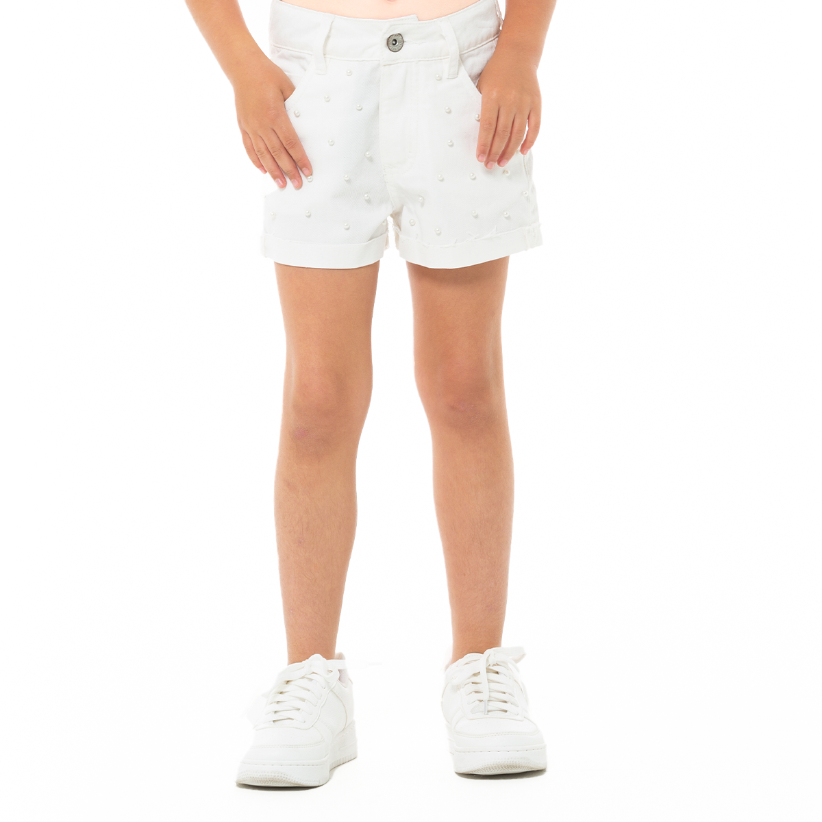 SHORT PARA NIÑAS CON PERLAS
