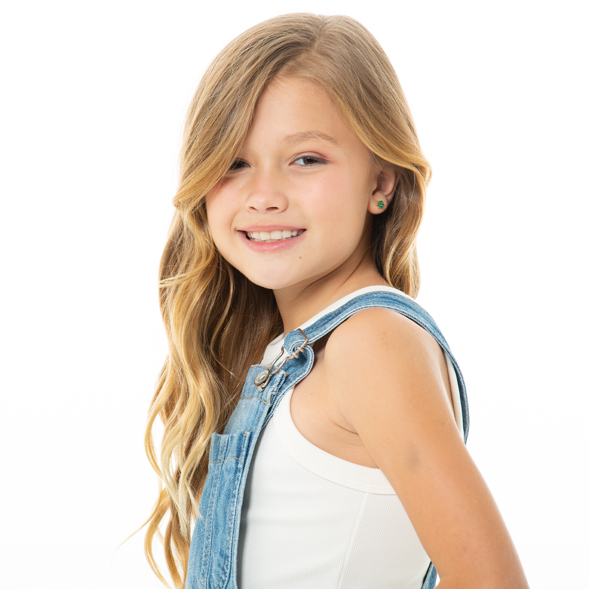 Overalls para niñas de short con glitter