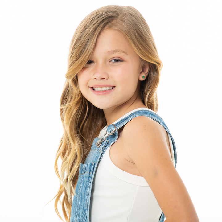 OVERALLS DE SHORT PARA NIÑAS CON GLITTER