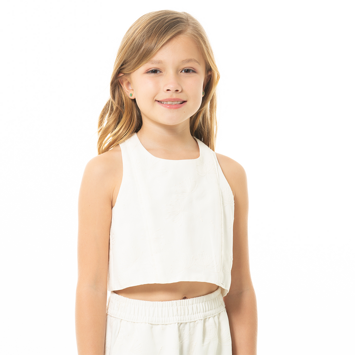 CONJUNTO PARA NIÑAS CAMISA Y PANTALÓN BORDADO