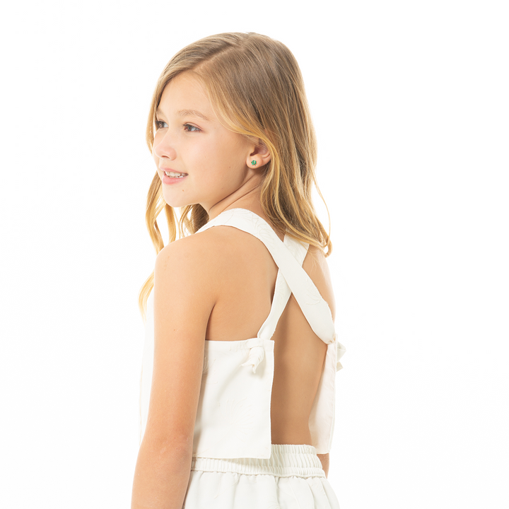 CONJUNTO PARA NIÑAS CAMISA Y PANTALÓN BORDADO