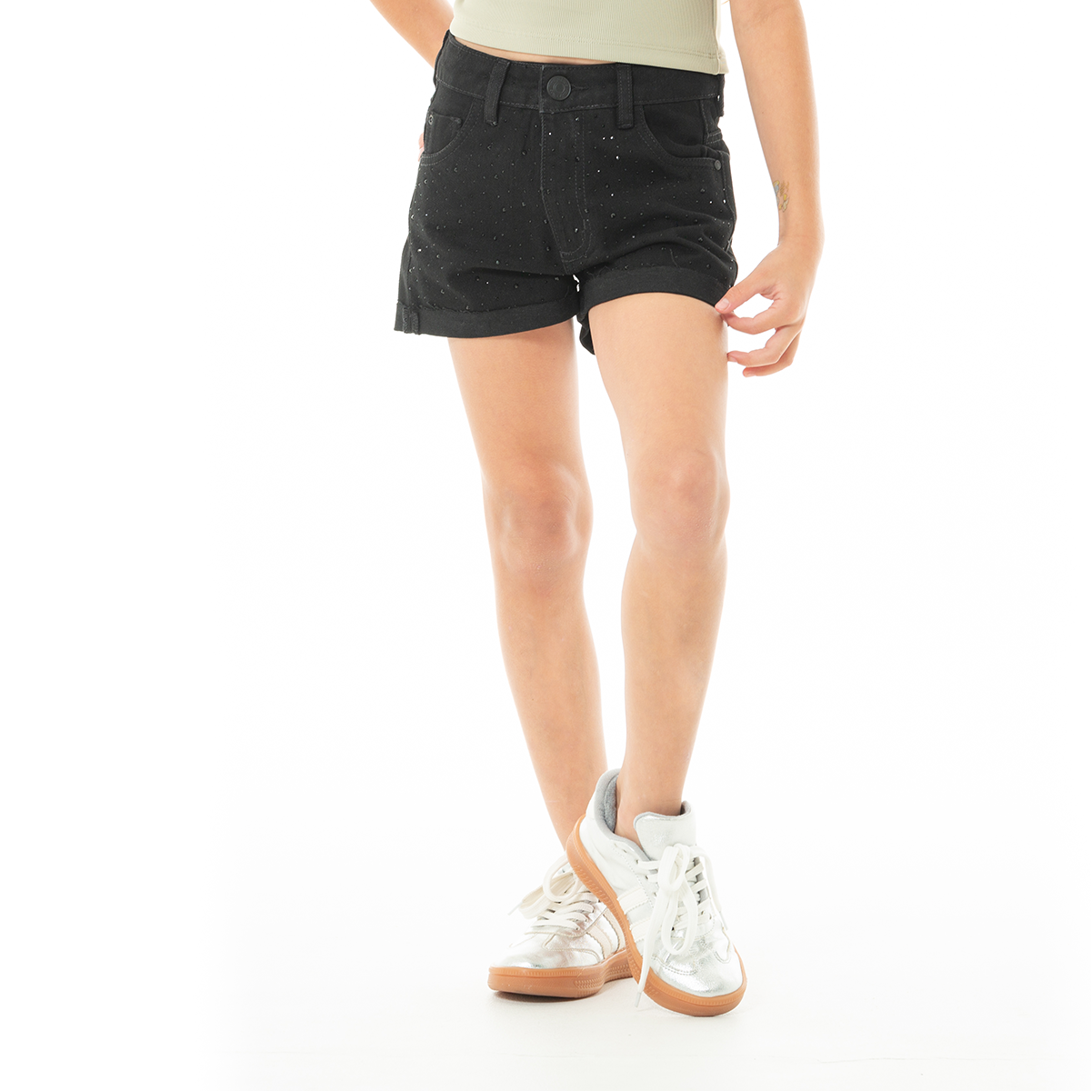 SHORT PARA NIÑAS CON PIEDRAS BRILLANTES