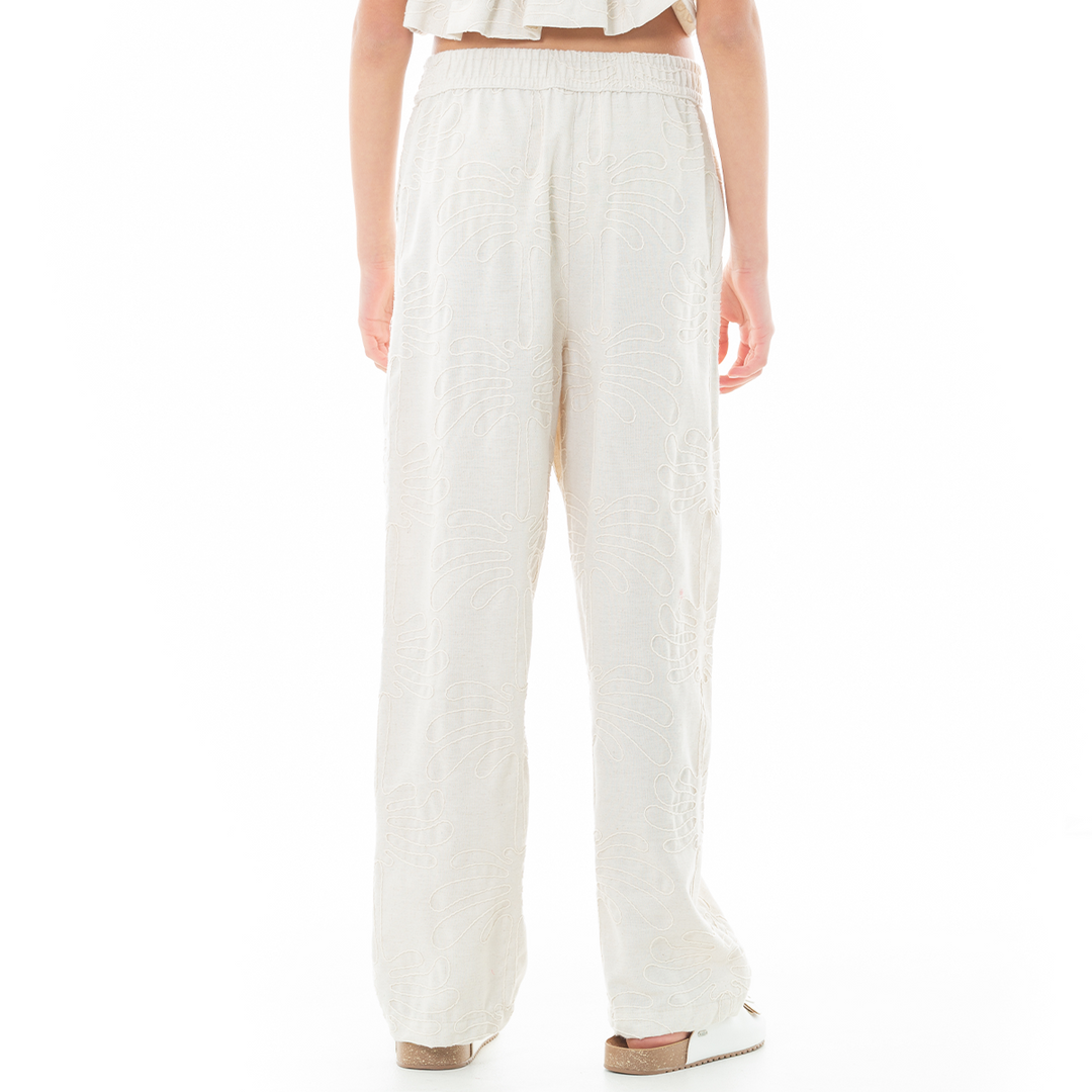 PANTALON PARA NIÑAS CON DISEÑO BORDADO