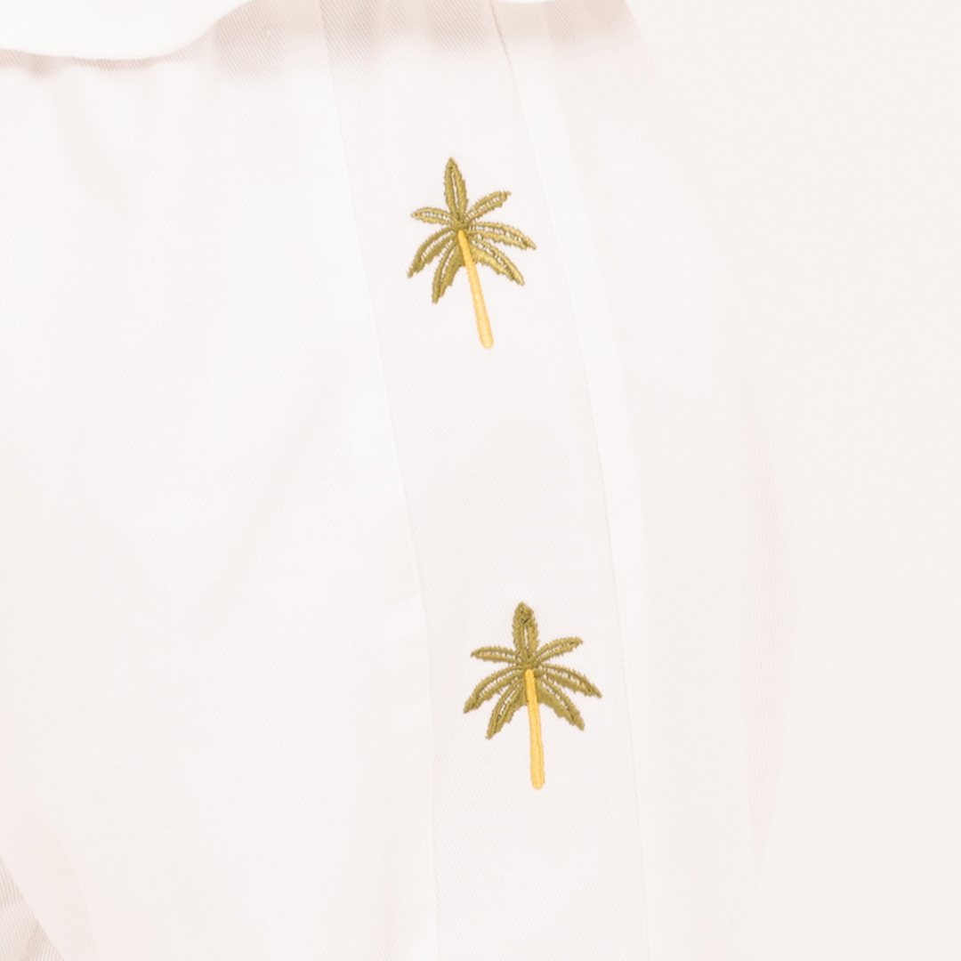 PANTALÓN PALM STORIES PARA NIÑAS – OFF WHITE
