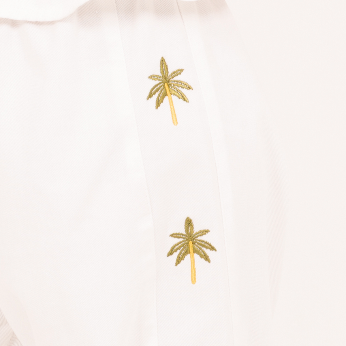 Pantalon para niñas bota recta palm stories – Off white
