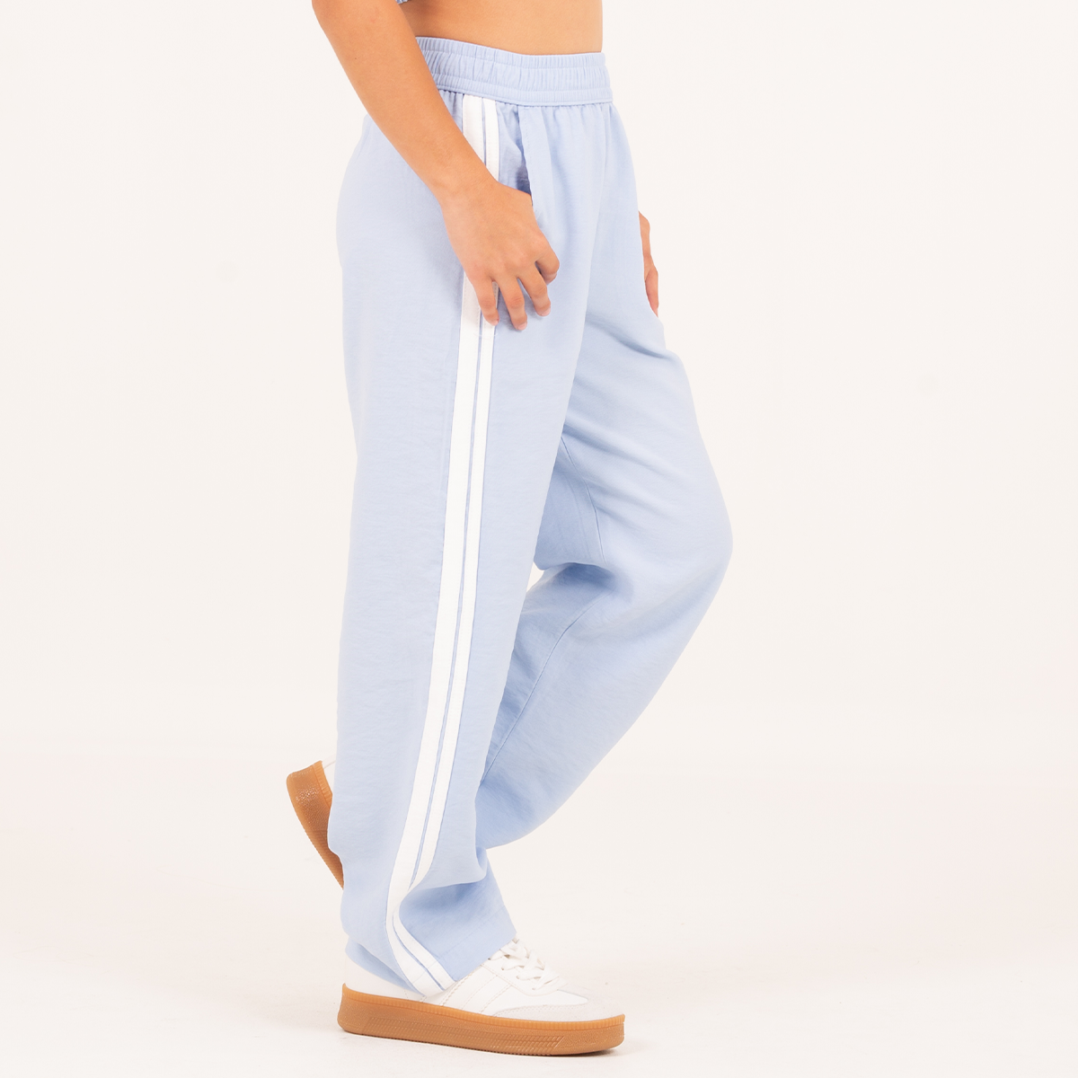 Pantalón para niñas wide leg  – azul claro