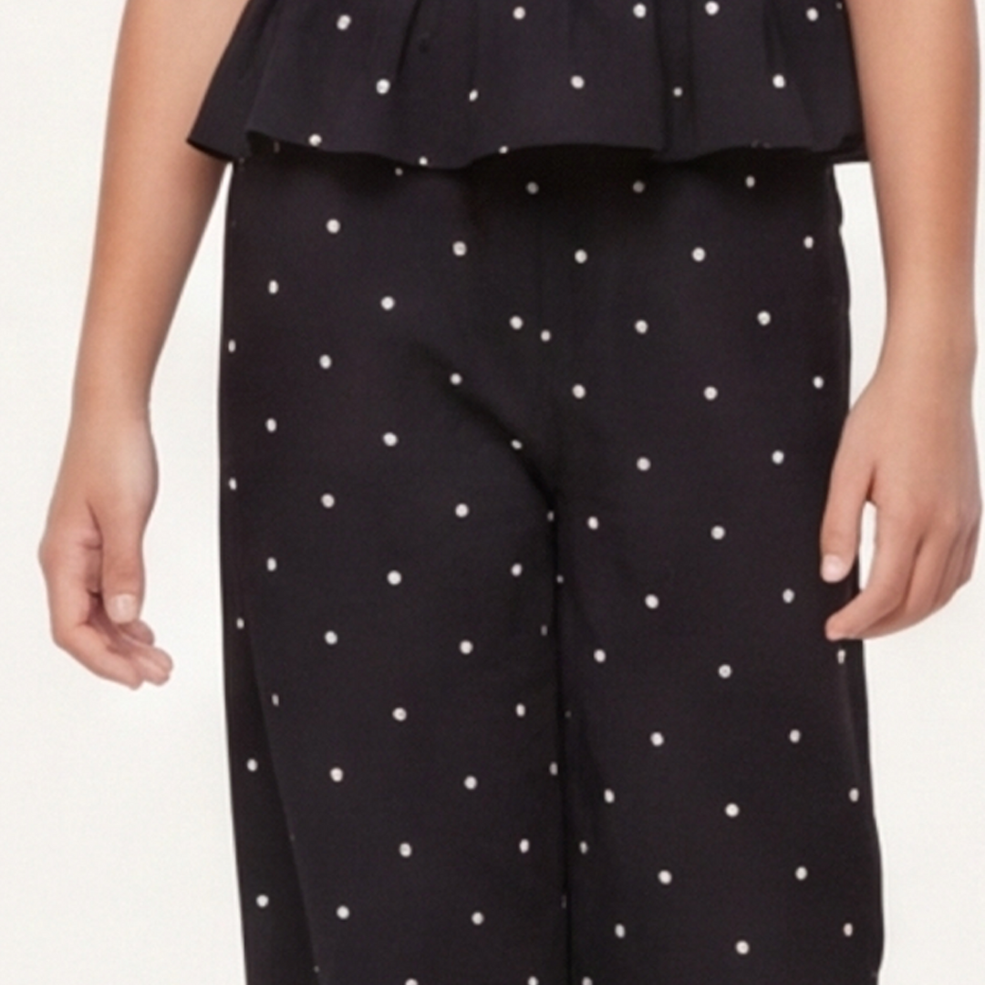 PANTALÓN NEGRO PARA NIÑAS CON DETALLES BORDADOS