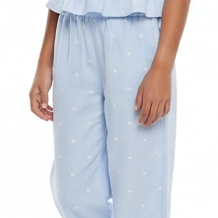 PANTALÓN WIDE LEG BORDADO PARA NIÑA