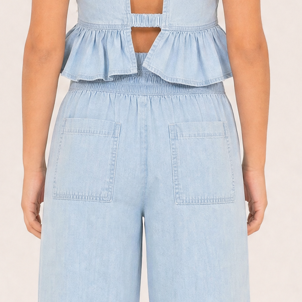 Pantalón para niñas bota recta - Azul
