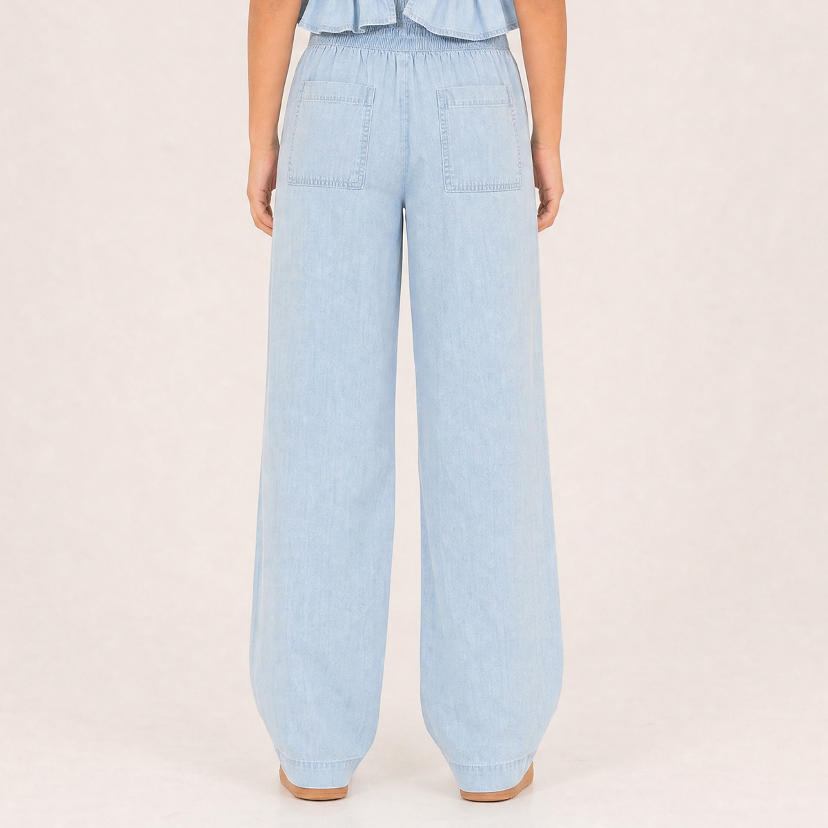Pantalón para niñas bota recta - Azul