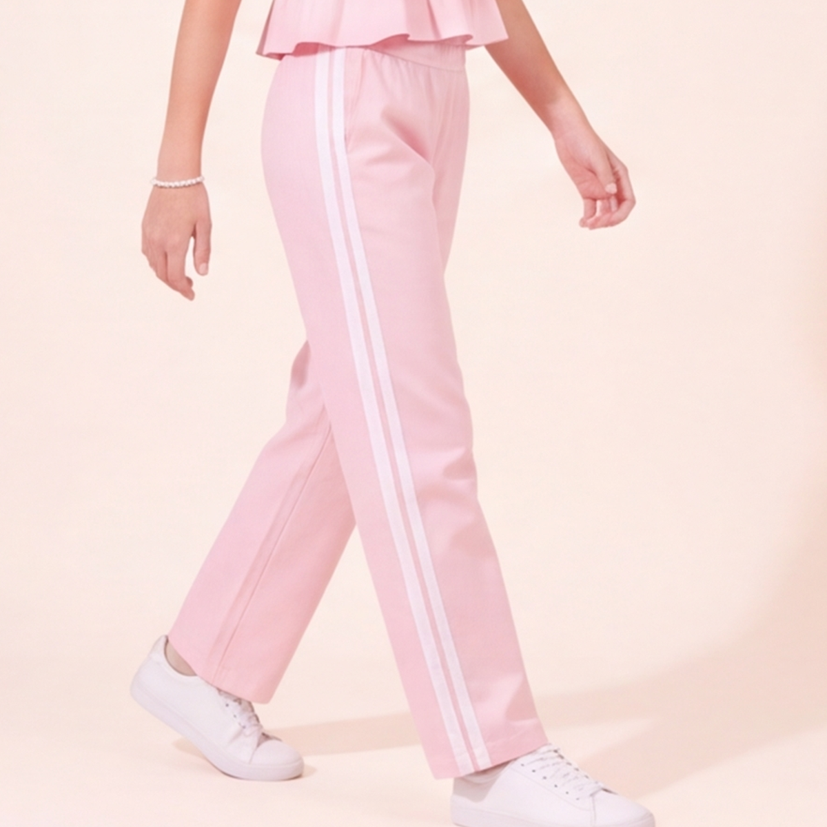 Pantalon para niñas bota recta - Rosado