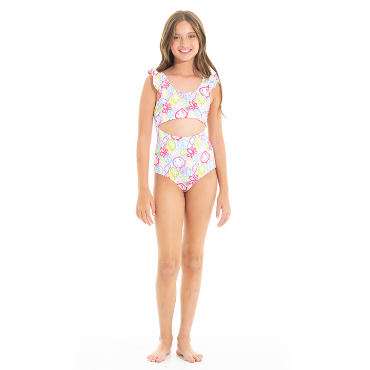 VESTIDO DE BAÑO ENTERO PARA NIÑAS