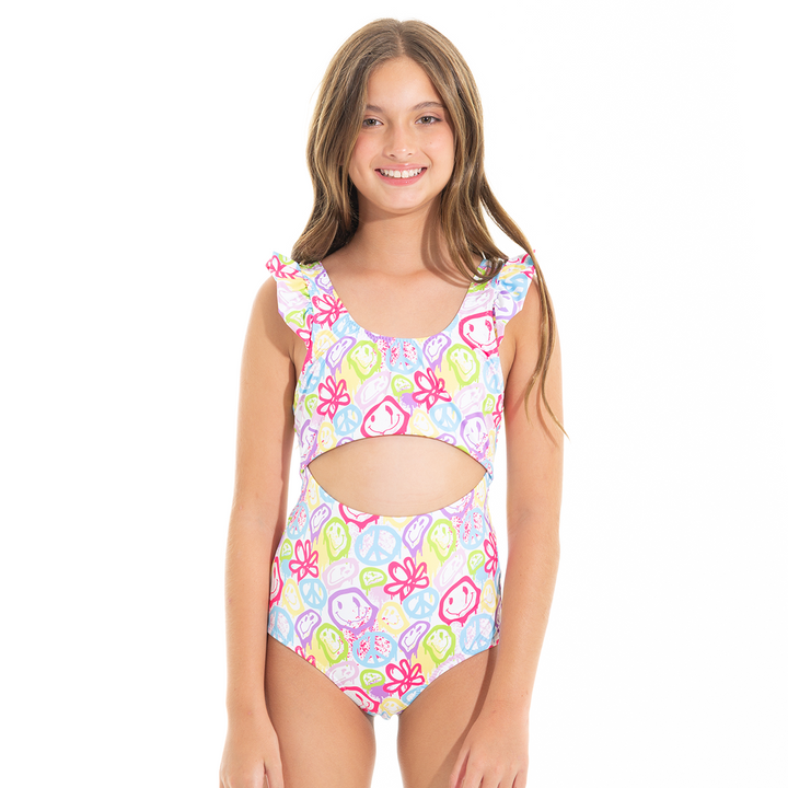 VESTIDO DE BAÑO ENTERO PARA NIÑAS