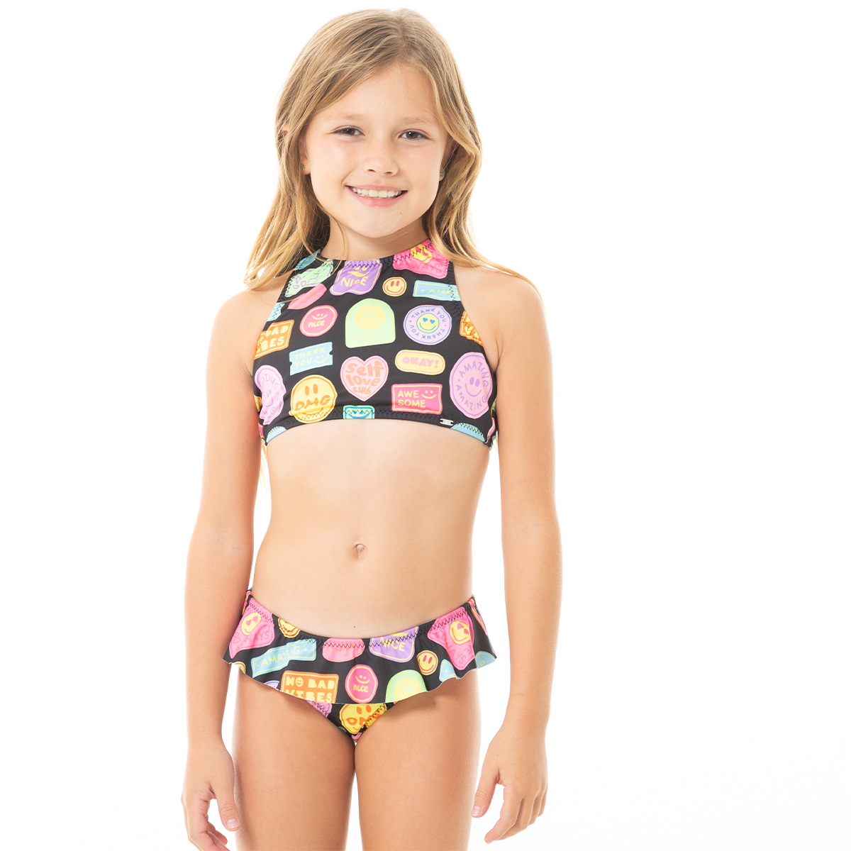 VESTIDO DE BAÑO PARA NIÑAS DE DOS PIEZAS