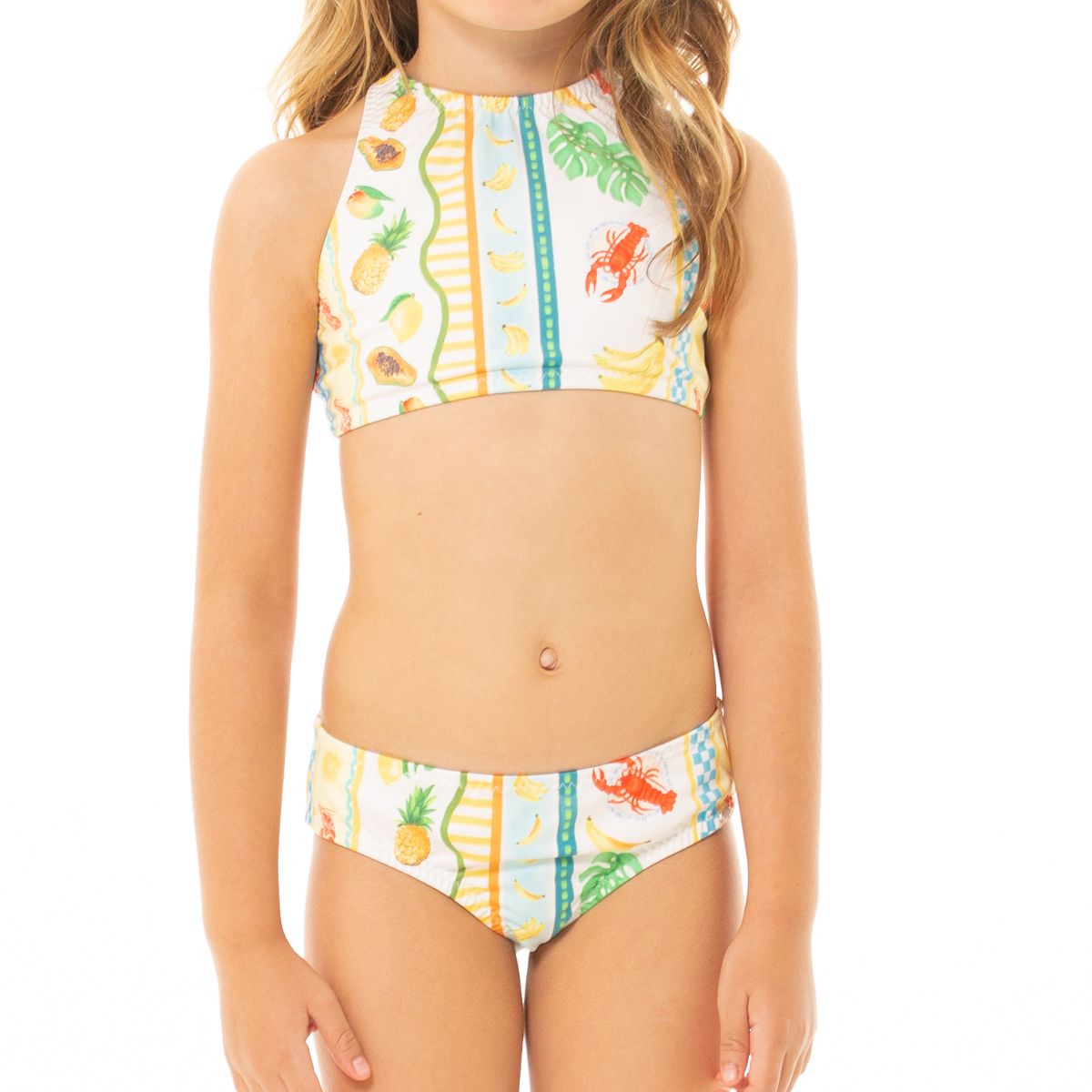 VESTIDO DE BAÑO PARA NIÑAS DE DOS PIEZAS