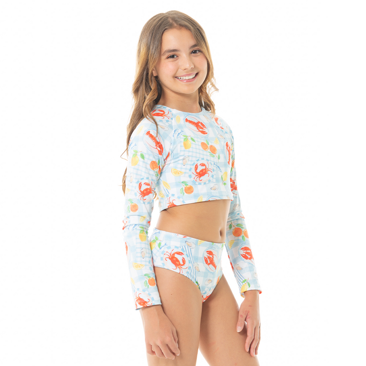 VESTIDO DE BAÑO PARA NIÑAS DE DOS PIEZAS