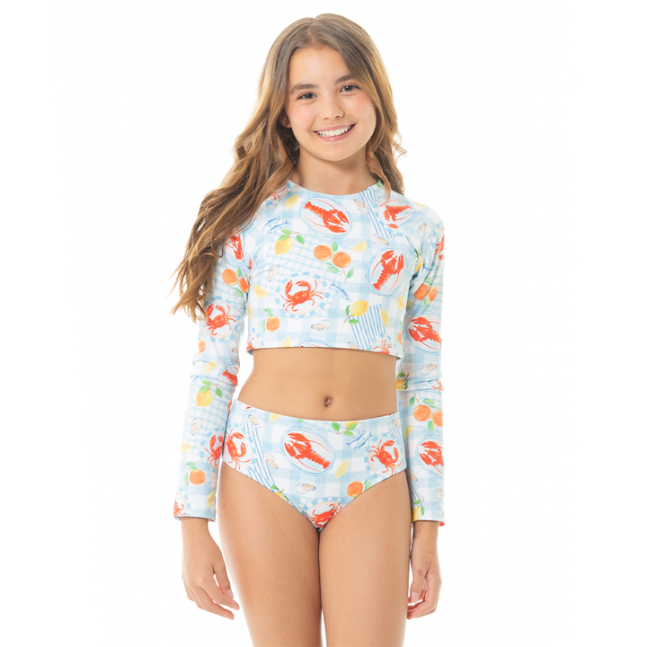 VESTIDO DE BAÑO PARA NIÑAS DE DOS PIEZAS