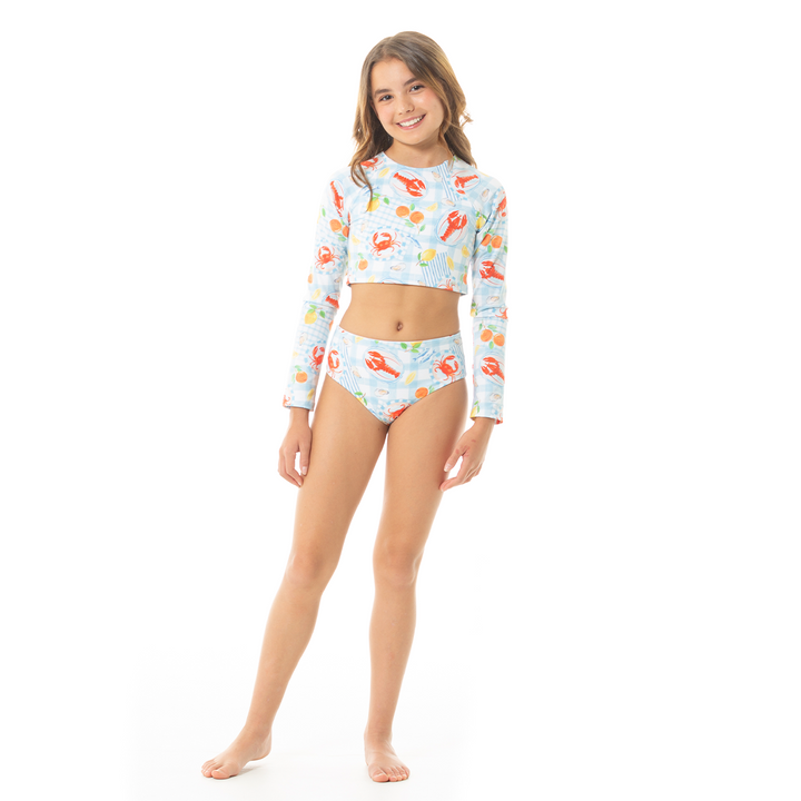 VESTIDO DE BAÑO PARA NIÑAS DE DOS PIEZAS