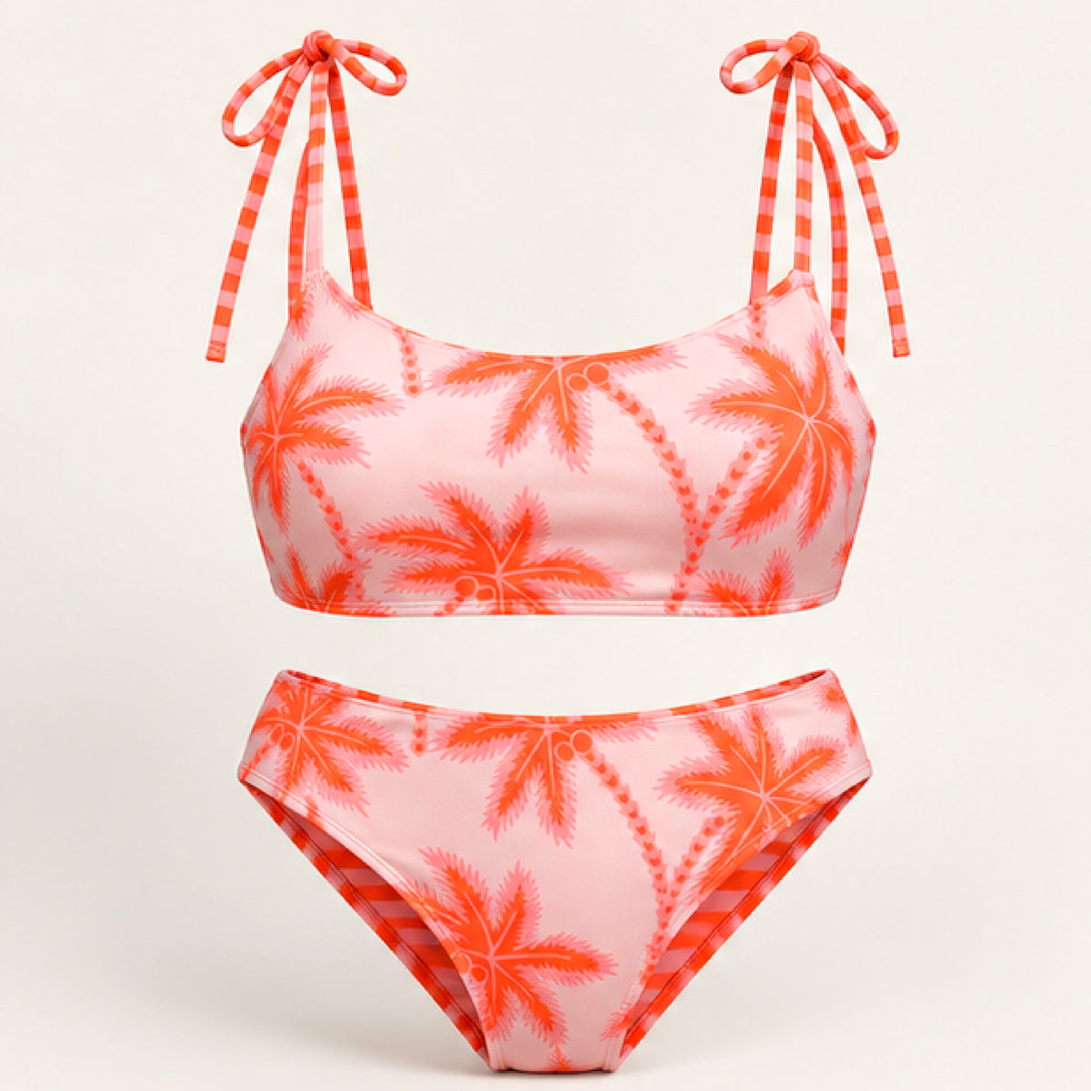 Vestido de baño para niñas de diseño estampado tropical