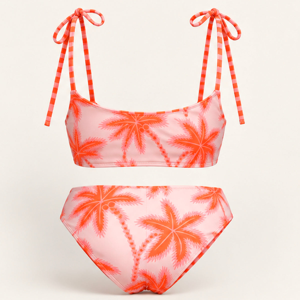 Vestido de baño para niñas de diseño estampado tropical