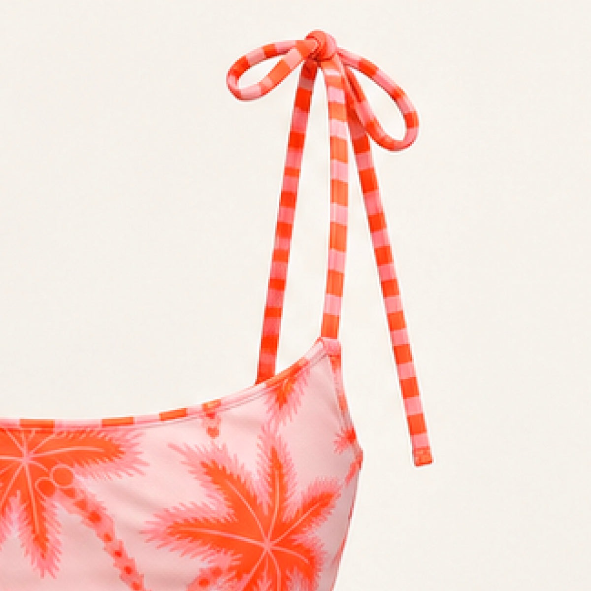 Vestido de baño para niñas de diseño estampado tropical