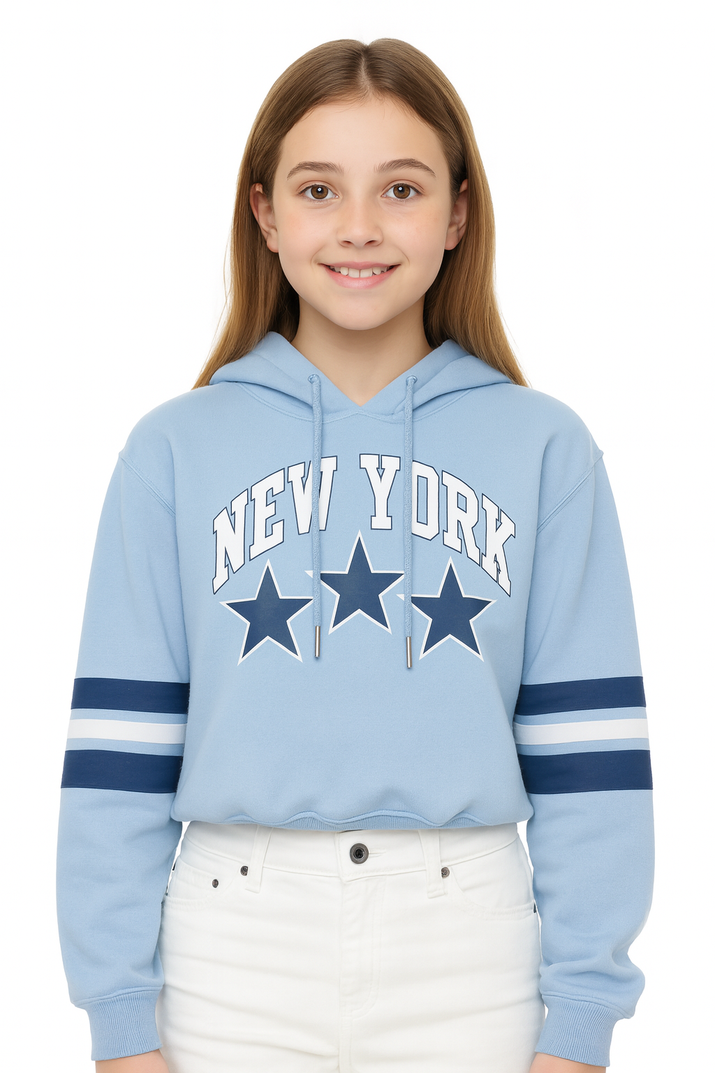 HOODIE PARA NIÑAS CON DISEÑO ESTAMPADO
