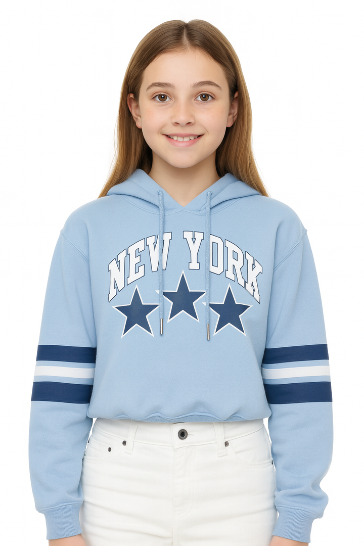 HOODIE PARA NIÑAS CON DISEÑO ESTAMPADO