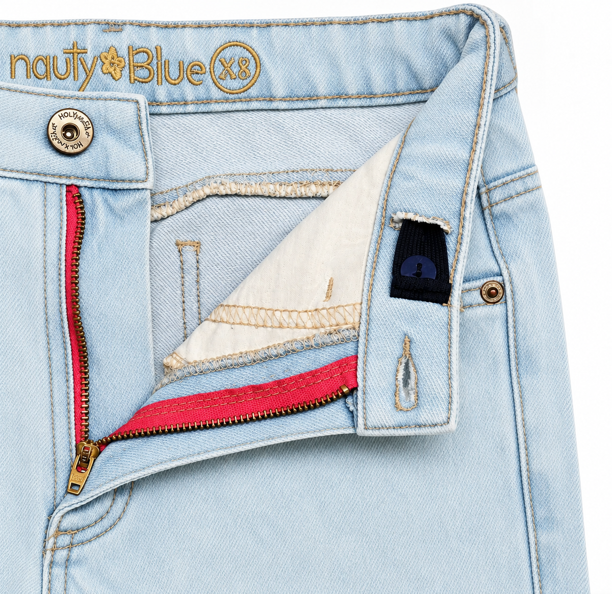 Short para niñas con estrellas efecto flock - Color blanco