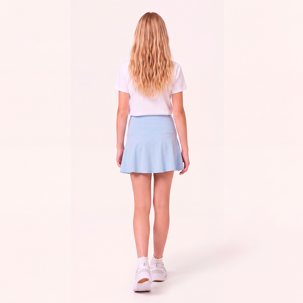 Falda short para niñas - Azul